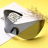 Модные Спортивные Солнцезащитные Очки Большие Панк Футуристические Очки Защита от Солнца для Мужчин Женщин Y2K Очки Очки-Маска