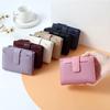 Korean Fashion Women Slim Wallet Multi Card Slots Zip Snap Closure Stylish High Quality Minimalist Small Purse