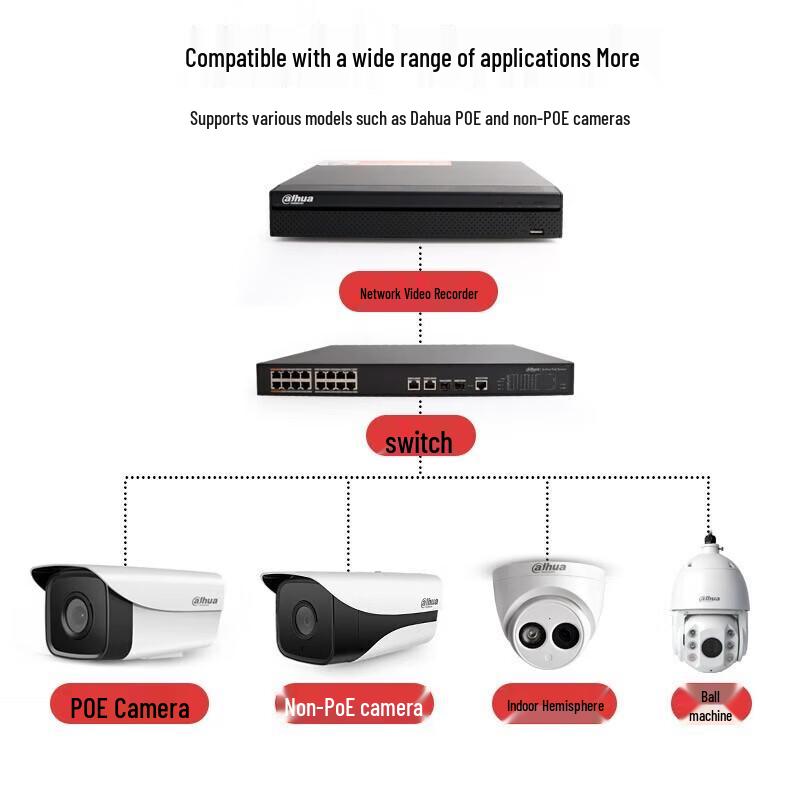 Dahua NVR HD Surveillance Recorder CN plug (adapter included)