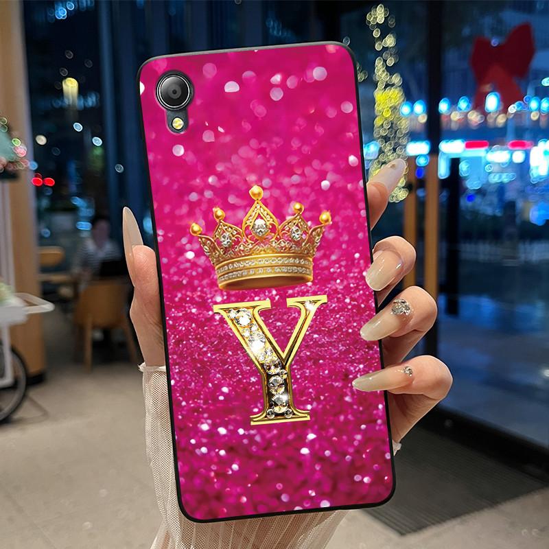 Cute New Design Crown Letter Shockproof Soft Phone Case For Asus ZenFone Live (L1) ZA550KL Bumper Silicone Black Case Cover