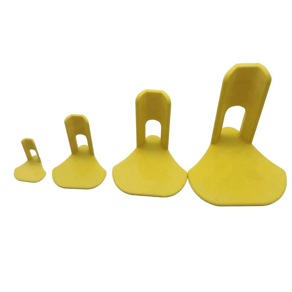 Набор из 4 пластиковых шин для куриной лапы для травмированной птицы и домашней птицы, протекторы для безопасного восстановления и безопасности, фиксирующие шины