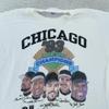 Винтажная футболка Chicago White Sox Мужская Маленький размер MLB Чемпионы бейсбольного дивизиона 90-е