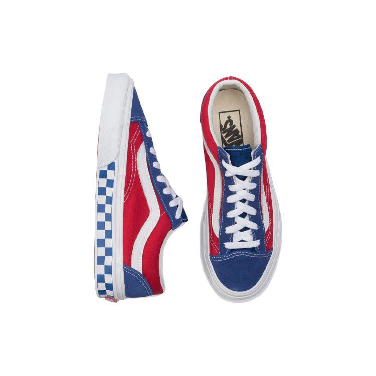 Vans Кроссовки унисекс Style 36 BMX в шахматную клетку Синие, настоящие синие, красные VN0A3DZ3U8H