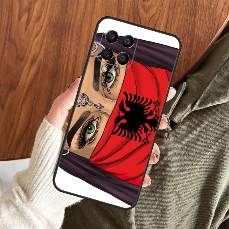 Чехол с флагом Албании для Samsung Galaxy M12 M32 M52 M35 M55 M15 M11 M13 M14 M06 M16 M36 M56 M31 M53 M34 M54