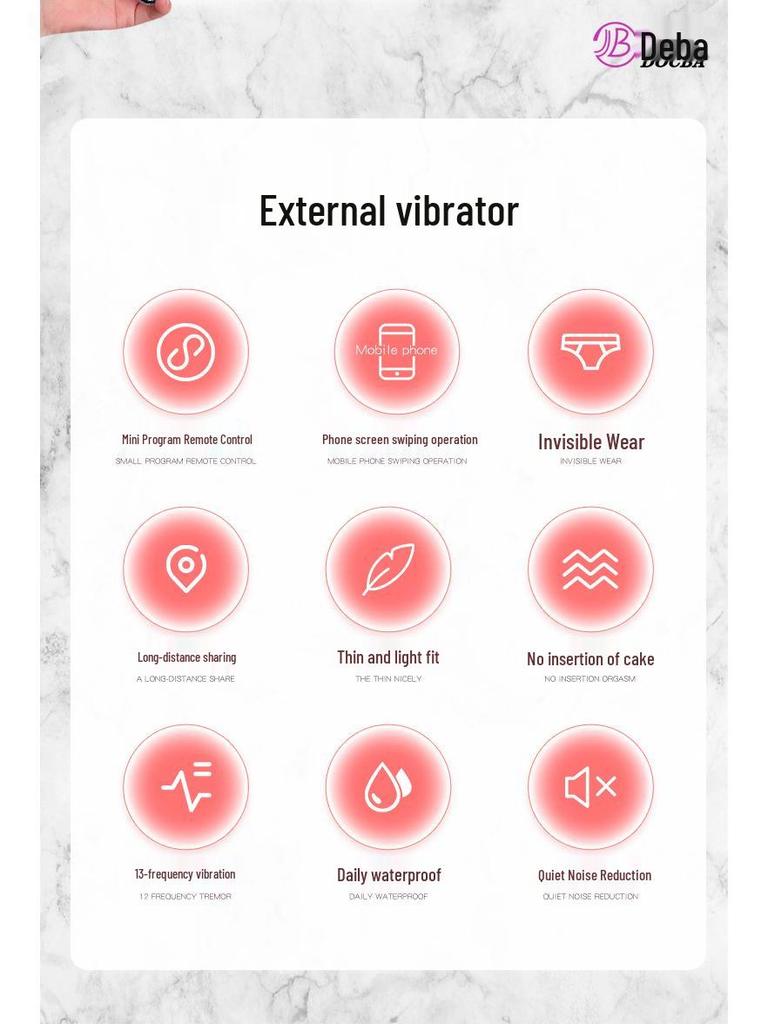 Deba Britney App-Controlled Clitoral Stimulator: Non-Penetrating Long-Distance Vibration for Solo Use