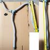 Double Bowl Sink Waste Water Drain Hose Pipe 1-1/2 Inch With Overflow Hole Pipe