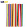 100 Pcs Colorful Plastic Long Disposable Drinking Straws Eco-Friendly DIsposable Straws