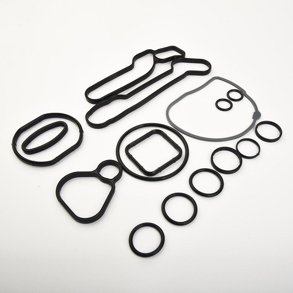 Комплект уплотнений масляного радиатора двигателя. Черные автомобильные аксессуары Прокладка