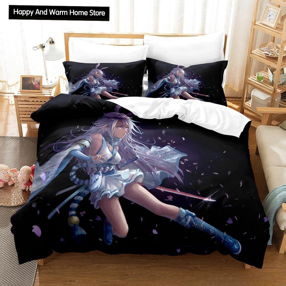 Honkai Impact 3 Bedding Set Anime Duvet Cover Single Twin Full Queen King Size for Adult Boy Bedroom