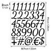 2 Inch Waterproof Self Adhesive Vinyl Alphabet Number Stickers for Gift Poster Index Journaling Scrapbooking Decals Cross border
