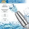 Турбонасадка для мойки высокого давления 360° Вращающаяся 3625 PSI с 1/4 Быстросъемным соединением Из Нержавеющей Стали Насадка для Мойки Мощности Инструмент для Мытья Автомобилей