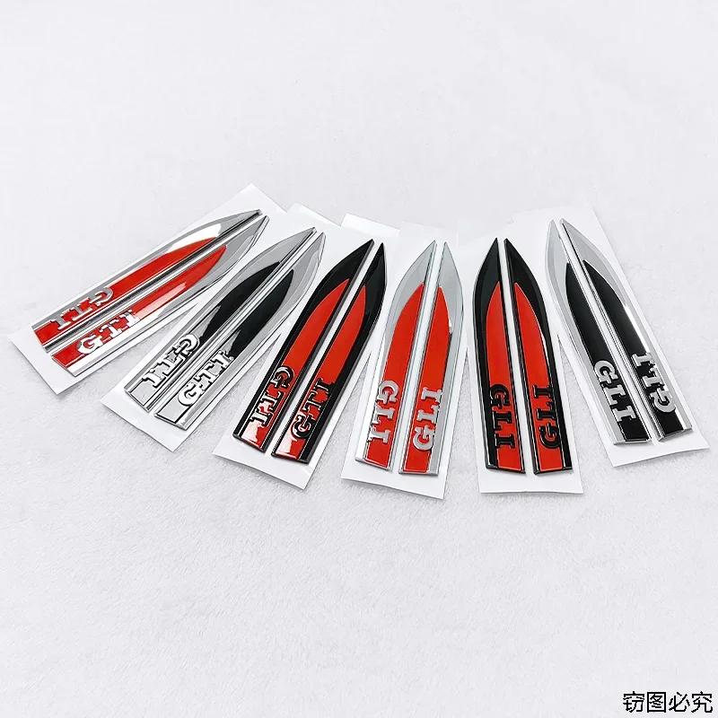 BGF1 Golf 3 4 MK3 MK4 2026 Hot For VW VOLKSWAGEN For VOLKSWAGEN VW 16.2x2cm Car Side Fender Emblem Sticker GTI Polo Golf Passat Tigua