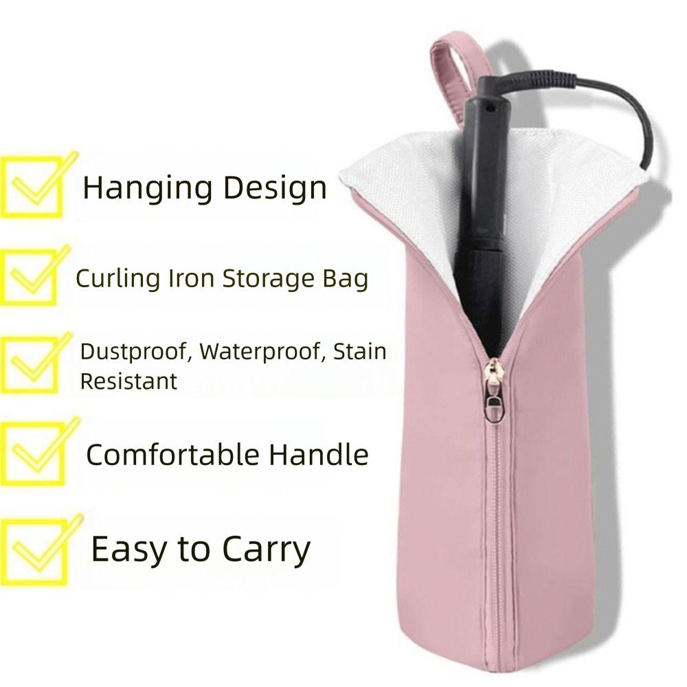 HighTemperature Curling Iron Bag Heat-Resistant Waterproof Straightener Storage Pouch Protective Cover Dustproof
