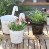 1PC Balcony Flowerpot Hanging Buckets with Drain Hole Tin Bucket Pots Flower Arrangement Bucket