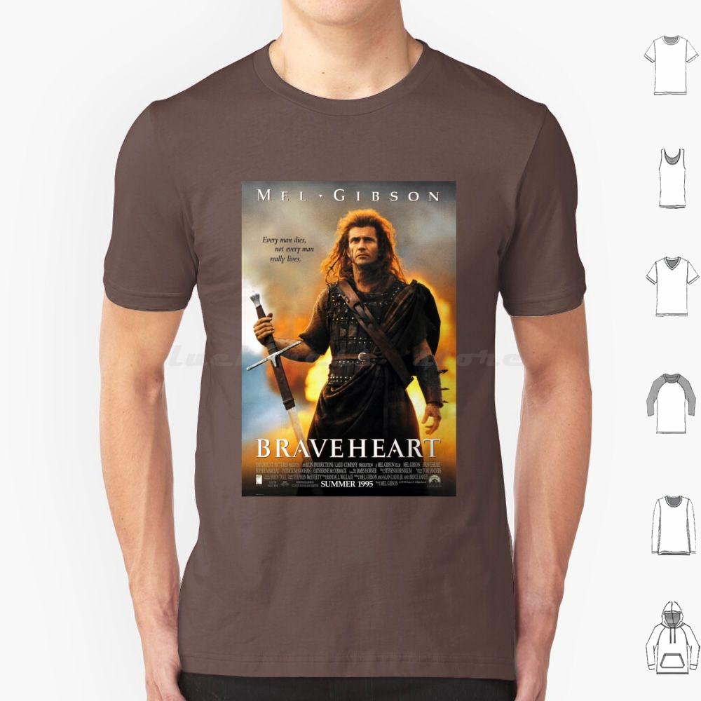 Футболка Braveheart Хлопок Мужская Женская Печать DIY Уоллес Храброе Сердце Мел Шотландское Нагорье Уильям Уоллес Каждый Человек Умирает