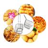 Корзина для картофеля фри Портативная из нержавеющей стали Мини-корзина для жарки чипсов Дуршлаг Фритюрница Кухонная корзина для приготовления пищи Аксессуары