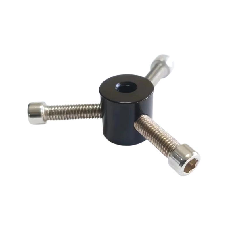 Многоходовая цилиндрическая гайка из алюминиевого сплава для соединения складного уличного стула и потолка палатки