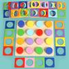 Color Recognition Matching Logic Game Educational Wooden Puzzle  Preschoolers or Toddlers