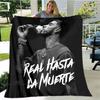 Пледы с принтом рэпера Anuel AA Фланец Теплый плед мягкий и удобный домашний дорожный плед для кровати пледы для пикника подарок на день рождения