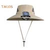 Солнечная шляпа-веер с защитой от ультрафиолета UPF 50+ и съемным вентилятором для охлаждения, дышащая, для мужчин и женщин, для летнего активного отдыха на природе, для рыбалки, с широкими полями, солнцезащитная кепка