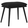 Footstool Black 45x29.5x35 cm Velvet