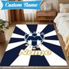 Custom Name Galactic Monterrey Crest Rug Game Carpet, Floor Mat for Bedroom Living Room Entryway Rug, Home Decor Idea Gift for Christmas birthday