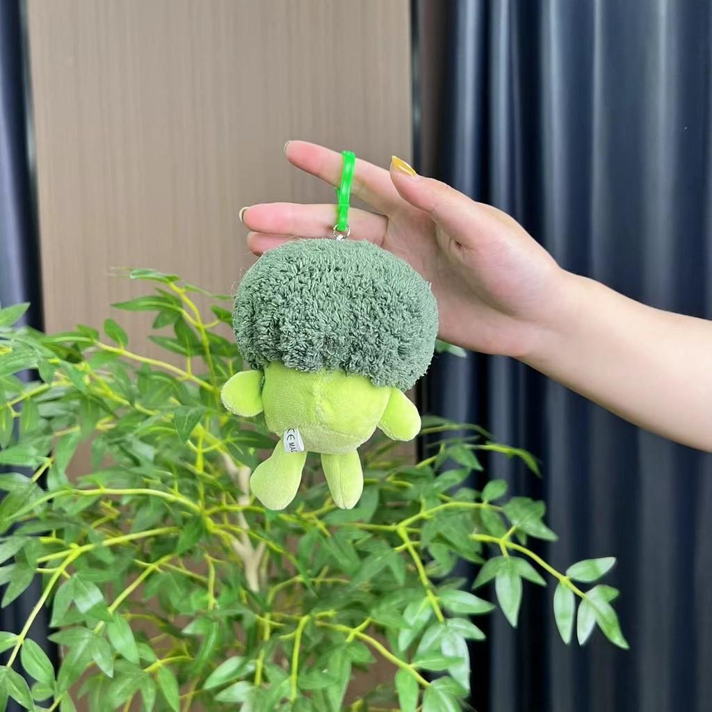 Брокколи Зеленый Очаровательный Плюшевый Брелок с Дизайном Цветного Цыпленка Детям Для