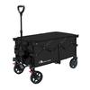 MOON LENCE Carry Folding Carry Ultra Large Capacity Load Capacity Sports Convergence Black [With Brake] Wagon, Cart, Compact, 135L, 130kg, Outdoor,