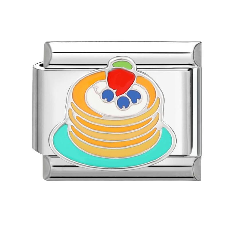 Модный бургер подсолнух ракетное сердце итальянские очаровательные звенья квадратные бусины подходят для 9 мм итальянского браслета из нержавеющей стали DIY изготовление подарков