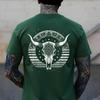 Boho Cow Bull Skull - Vintage Wild West Cowgirl Cowboy T-Shirt
