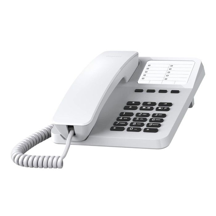 TÉLÉPHONIE, Téléphones, Téléphones fixes, Gigaset Gigaset Desk 400 Blanc Caractéristiques sans fil Non Mains libres Non Prise en