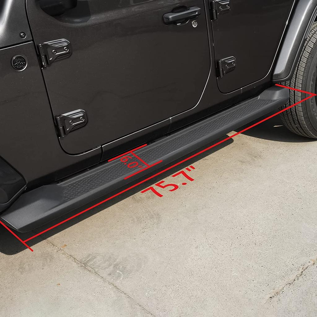 Для Jeep Wrangler JL 2018 2019 2020 2021 2024 2024 4-дверные подножки 6 дюймов боковые подножки Nerf Bar Side Bar OEM Замена