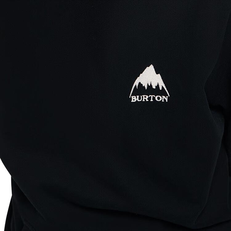 Burton Толстовки Унисекс Черные С Капюшоном Утепленные Обычные 20389104001