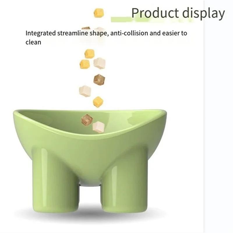 Миска для собак и кошек, приподнятая высокая ножка, маленькая миска для собак, защита для шеи, миска для воды для корма для домашних животных, анти-наконечник, тарелка для кормления домашних животных, десертная тарелка для закусок