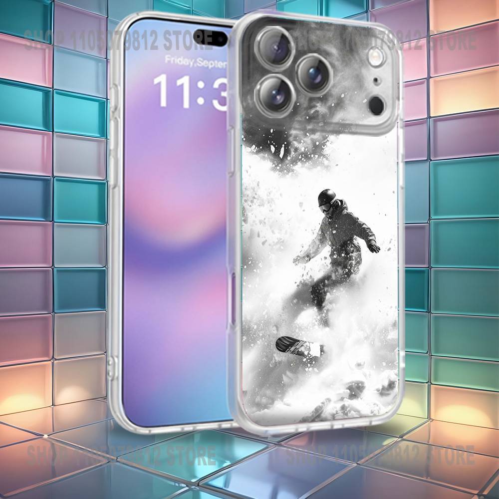 Snowboarding Sport Passion Phone Case For iPhone 16,14,11,17,13,15,12,Air,Plus,Pro,Max,E, Frosted for MagSafe Magnetic Wireless