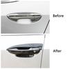 Carbon Fiber Printed For Toyota Corolla 2013-2017 E160 E170 Exterior Side Door Handle Bowl Cover Moulding Trim 2014 2015 2016