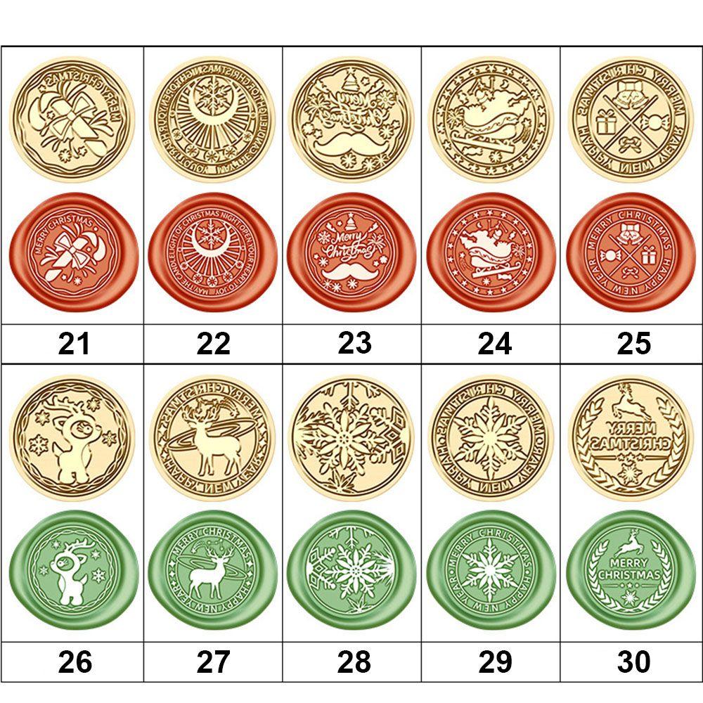 Фестиваль снежинок Ретро Винтаж Рождественская серия Медная латунная печать сургучной печатью