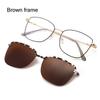Lens 3 In-1 Glasses with 1Pc Sunglasses Lenses Anti-Blue Light Glasses Magnet Polarized Clip-On