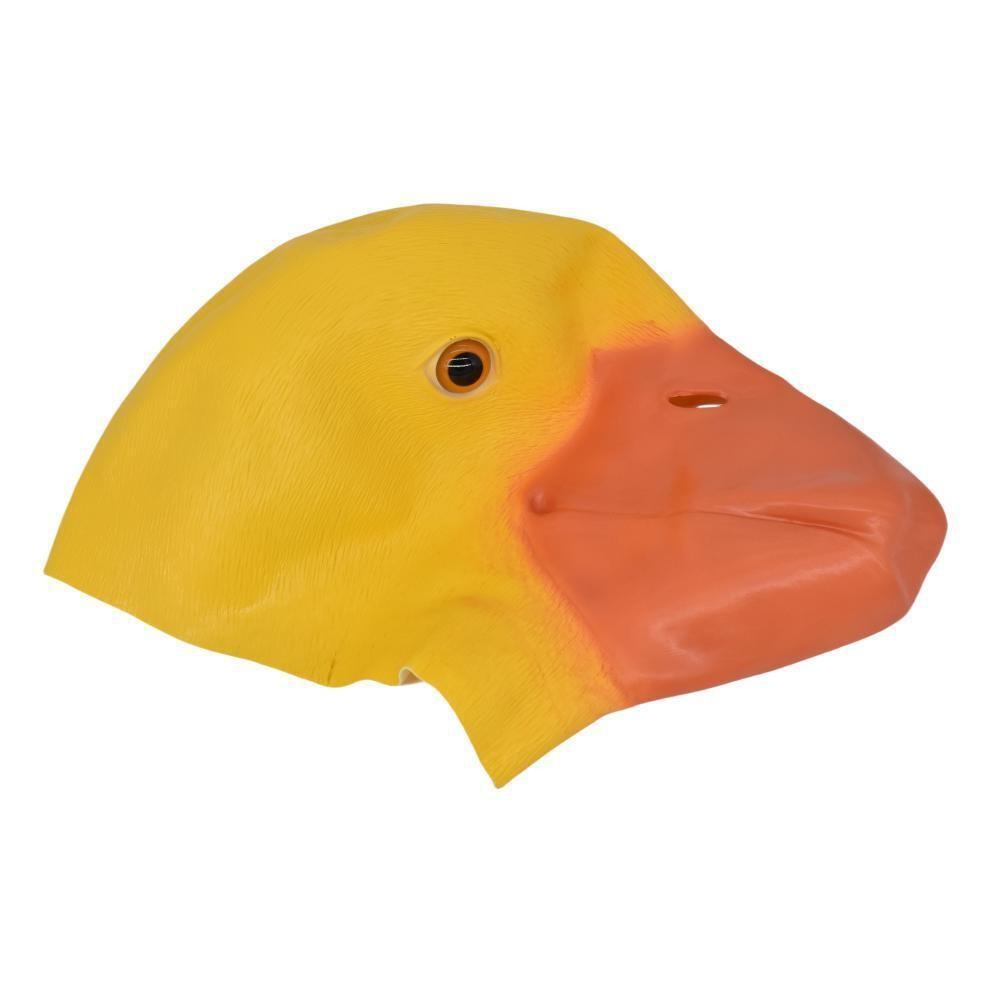 Adorable Yellow Duck Mask Fun Animal Costume Accessory For Halloween Parties And Events