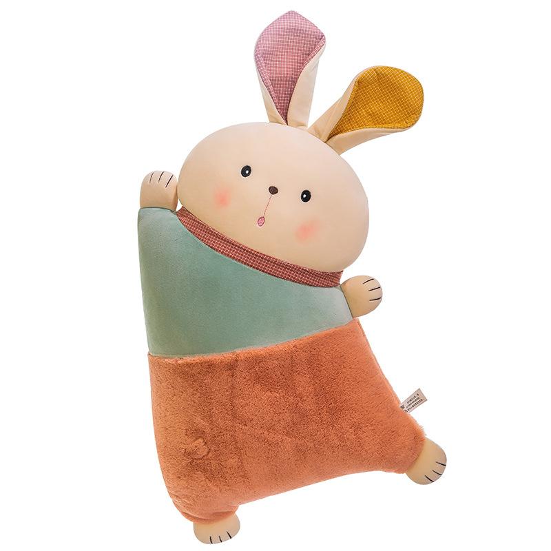 Подушка-кролик Nuanyang, мультяшный кролик, спящая кукла, офисная подушка для сна, диванная подушка