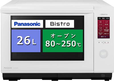 Микроволновая печь Panasonic Countertop Bistro Steam 26L с сенсорной ЖК-панелью белого цвета NE-BS658-W