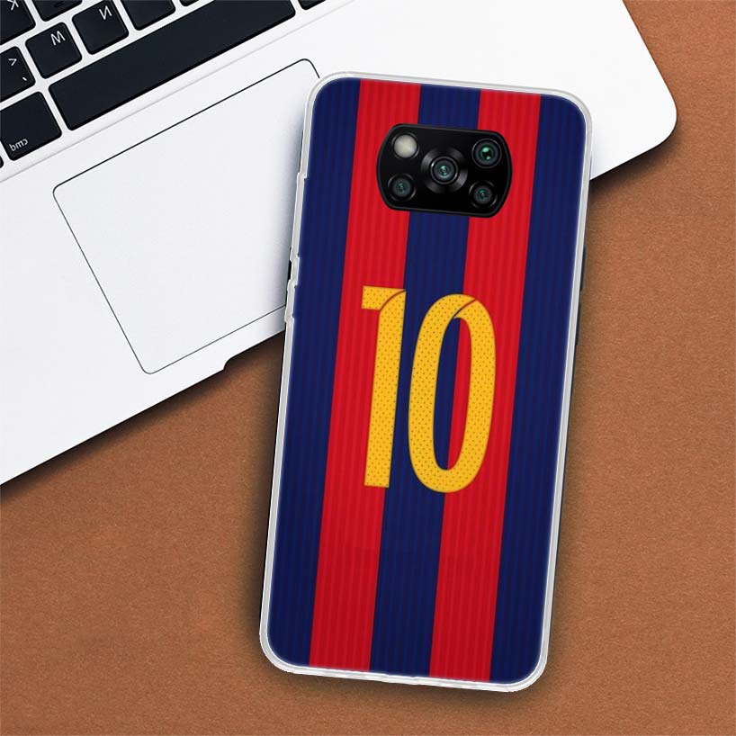 FootBall Number 7 10 30 Phone Case For Xiaomi Mi 11 Lite 11i 12X 12 9 8 11T 10T 9T Pro 10 5X 6X Ultra 5G Cover Coque Capa