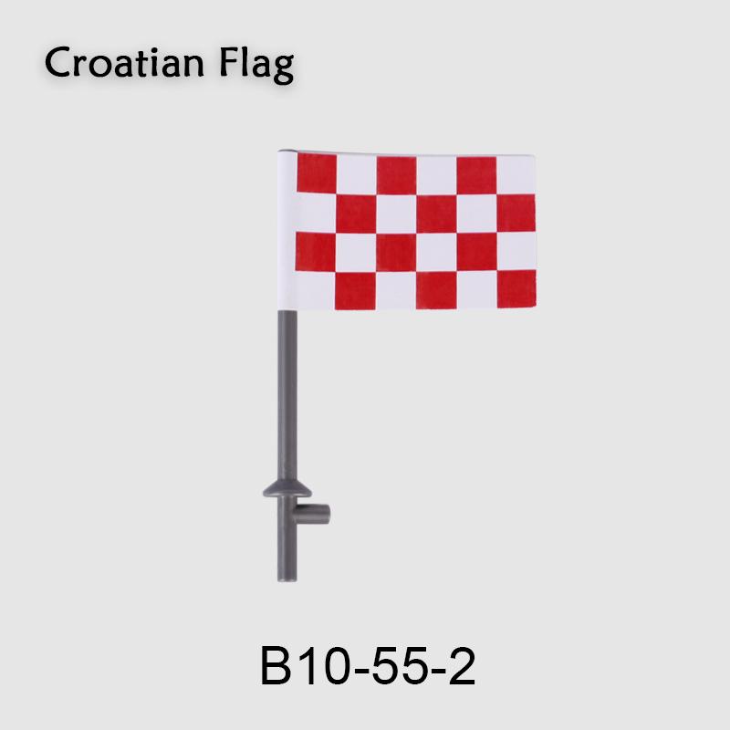 Средневековые военные флаги, серия «Военный замок», рыцарь, солдат, воин, аксессуары, строительные блоки, Древний Священный Рим, кирпичики, игрушки, подарки.