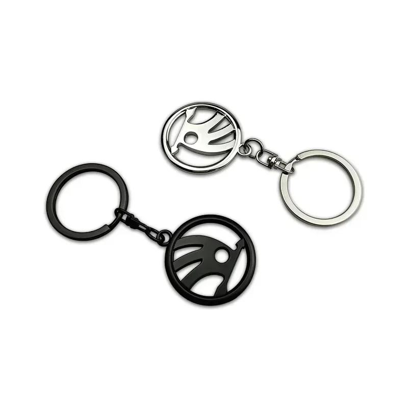 Car Sticker 2025 New for Skoda Metal Car Keychain Pendant Key Rings Holder Octavia Kodiaq Superb Yeti A7 Roomster VRS Rapid Kodi