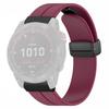 For Garmin Fenix 7X/6X/5X Watch Strap Magnetic Buckle Silicone Band with 26mm PC Connector