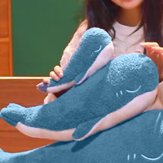 Плюшевая кукла-кит Высокая имитация Мягкая набивная декоративная игрушка Плюшевый кит Животное Плюшевая набивная игрушка для детей