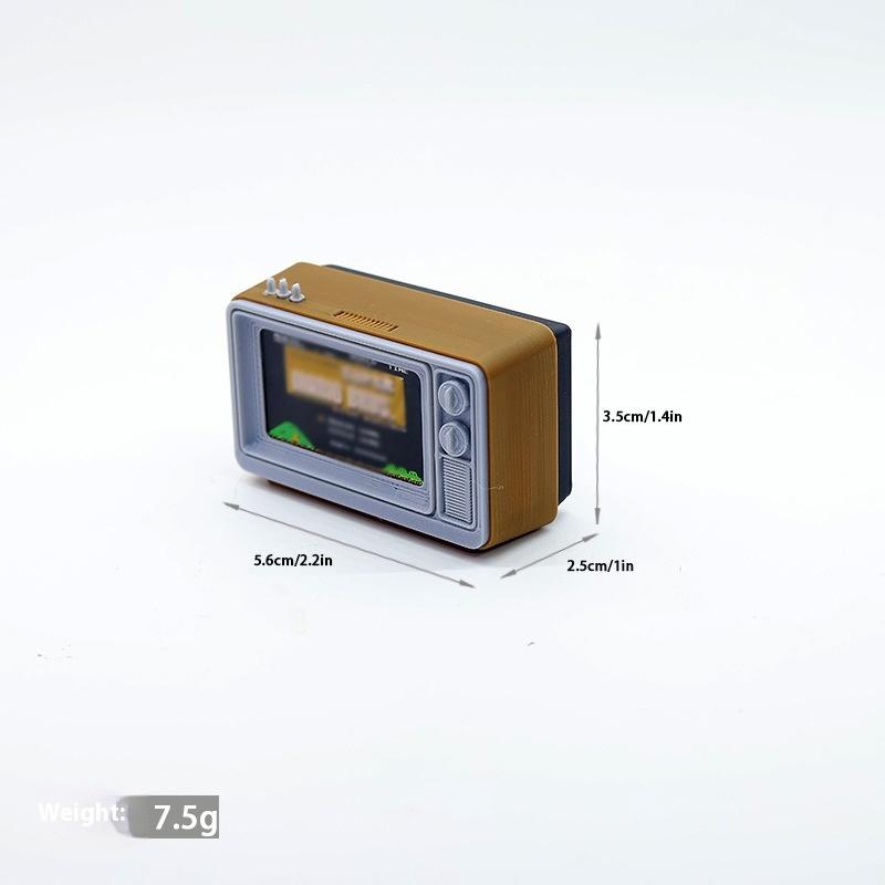 1 шт. 1/12 Кукольный домик Симуляция Миниатюрный Ностальгический Модель ТВ-приставки для игр Декорация сцены гостиной Аксессуары для кукол Игрушки