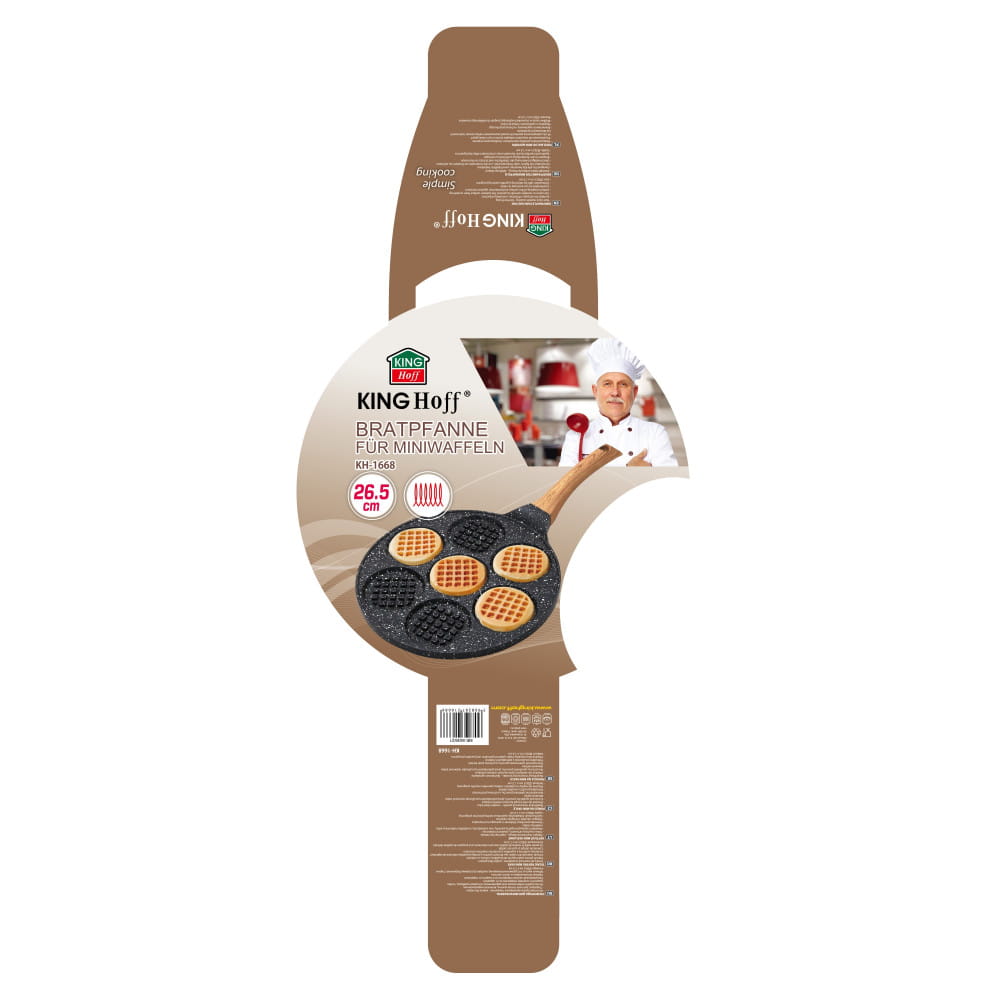 Patelnia do mini gofrów 26cm placków pancake KINGHOFF KH-1668