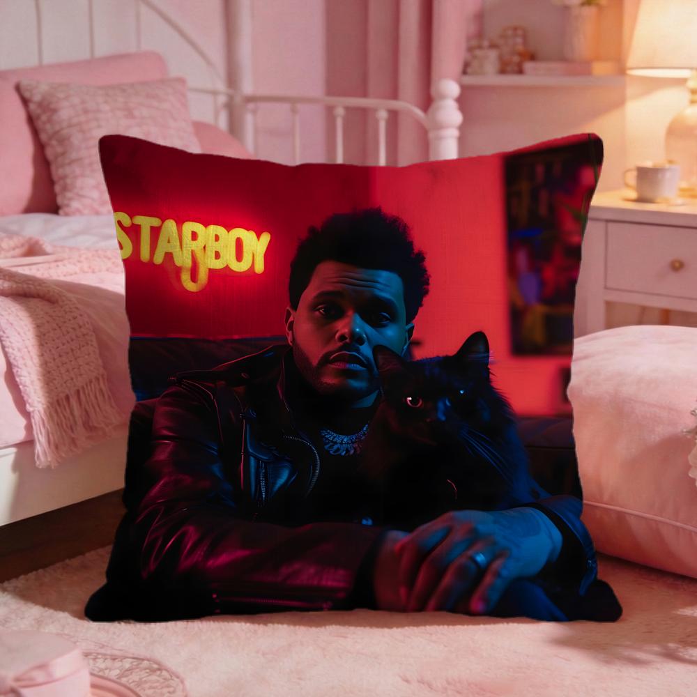 tThe Weeknd singer Cushion Cover Premium Comfort Reversible Pillow Cove Two in One Design for Any Room Car Interior