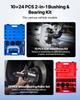 Bearing Press Kit, 10+24 Pcs, 2 in 1 Ball Joint Press & Wheel Bearing Puller Kit, Race and Seal Driver Set with 13 Bushings, C-Frame and Sleeves,